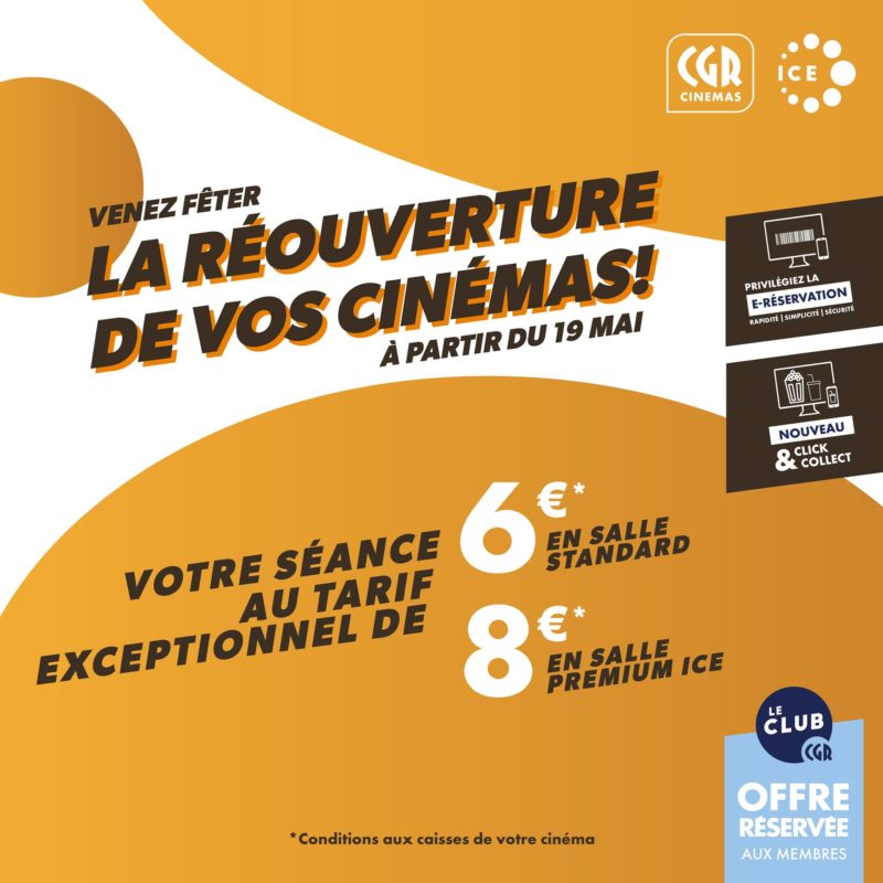 tarif place cinema cgr tours